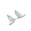 Pingente Bota Anti-Gotejamento de Óleo de Aço Inoxidável Acessórios para Colar Pulseira Brincos DIY Vintage Venda por Atacado