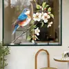 Pegatinas de Primavera al por Mayor 2026 Ramas Pintadas, Orquídeas Blancas, Pájaros, Pegatinas Adhesivas para Ventanas, Pegatinas Decorativas para Paredes de Sala de Estar y Dormitorio