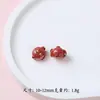 Cinnabar Natural Loto Nube Arena Imperial Cuentas para Joyería DIY Accesorios Campana Mantra de Seis Palabras Atrae Riqueza y Mejora la Fortuna Cuentas Sueltas