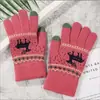 Guantes de Punto Cálidos para Dedos 2021, Guantes Lindos de Ciervo, Guantes Cálidos para Estudiantes, Guantes Táctiles para Videojuegos