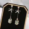Brincos de Prata 925 Esterlina Esmaltados com Pérola e Flor de Zircônia para Mulheres, Novo Modelo Popular, Brincos Clássicos de Luxo de Alta Qualidade