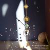 Atrapasueños de cristal con forma de estrella y luna, colección de luces para jardín, joyería, colgante de prisma, colgante para jardín, atrapasol
