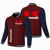 Chaqueta deportiva de béisbol holgada con cremallera para hombre, informal, de moda, para primavera y otoño de 2022, de talla grande