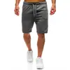 2026 Comércio Exterior Verão Masculino Calças Esportivas Leves Casuais Corrida Fitness Shorts de 5 Pontos Moda Cor Sólida Shorts de Praia