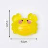 Linda pareja de cangrejos luminosos muñeca táctil decoraciones DIY bolsa ciega accesorios para refrigerador mini adornos pequeños de escritorio