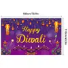 Nova Decoração de Casamento Indiano Feliz para Família no Diwali Transfronteiriço Decoração de Iluminação de Feriado Banner de Diwali para Casa