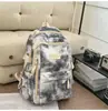 Mochila Tie-Dye Personalizada de Moda para Hombres y Mujeres, Mochila Versátil para Estudiantes Universitarios, Mochila Moderna de Gran Capacidad para Estudiantes de Secundaria y Preparatoria