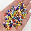 Cuentas de Vidrio de 4 mm Cuentas Pequeñas de Arroz Pulsera de Abalorios Hecha a Mano Collar Accesorios DIY Hechos a Mano Material Accesorios Decorativos Esmerilados