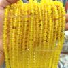 Fundido Ming comércio amarelo ágata contas atacado ágata contas redondas contas soltas pulseira diy acessórios espaçador contas