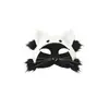 Máscara facial de peluche de gato para Halloween, máscara de Catwoman, disfraz de zorro animal para cosplay, maquillaje de fiesta, accesorio de mascarada