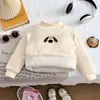 Jaqueta Acolchoada Grossa de Algodão Infantil com Três Camadas, Top Quente de Inverno com Gola Alta para Meninos e Meninas, uma Camada Base de Inverno