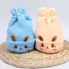 Gorro de Año Nuevo para bebé conejo de otoño e invierno, gorro fetal para recién nacido, gorro de doble lana cálido para bebé, 0 -- 6 meses