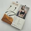 Caja de Embalaje para Audífonos Bluetooth Tipo Colgante de Cuello para Correr Deportes Audífonos Alámbricos de Bocina Grande Embalaje de Cartón Listo para la Venta