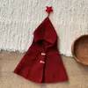 Chapéu e Cachecol Integrados para Crianças, Chapéu Cachecol de Inverno 2025, Nova Capa Elegante para Bebê Menina, Chapéu de Tricô