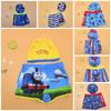 Calções de Banho Infantis de Desenho Animado, Calções de Banho para Bebé de Ângulo Reto, Roupa de Banho para Crianças Grandes para Fontes Termais, Touca de Natação, Roupa de Banho Infantil com Estampas Aleatórias