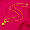Pulsera de amor para mujer de oro arena de Vietnam, collar, anillo, joyería transfronteriza al por mayor, moda, oro arena, entrega en vivo