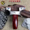 Tirachinas de acero inoxidable Marshal Tianpeng con marco de cuero plano, elegante clip de presión rápida, tirachinas de precisión genuino de alta potencia para exteriores.