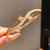 Pulseira com Fivela de Encaixe em Forma de Cobra Banhada a Ouro Real 18K Moda Retrô Pulseira Elegante Luxo Acessível Joias de Alta Qualidade para Mulheres