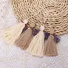 Venta al por mayor del fabricante Hecho a mano DIY Colorido Ramo de Flores con Borlas Bolsita de Borlas Colgante Colgante Decorativo de Borlas Accesorios de Ropa