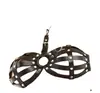 Couro sm binding sexy feminino sexy discoteca oco acessórios sexy adereços