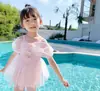 Roupa de banho infantil Baby Girl Hot Spring Bonito Menina princesa maiô pequeno, médio e grande Crianças Bebê e crianças pequenas Siaman Swimsuit