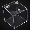 Caixa Transparente de Acrílico Caixa Personalizada de Acrílico com Tampa Articulada e Tampa Deslizante, Caixa de Armazenamento Display à Prova de Poeira para Figuras