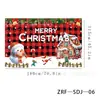 Tela de fondo navideño en stock, lista para enviar, con impresiones de alta definición de Papá Noel, muñecos de nieve y renos, perfecta para decoraciones navideñas