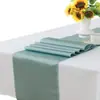 Camino de Mesa de Satén Transfronterizo, Lujo Ligero Hotel Boda Mesa de Comedor Mantel Decorativo de Gama Alta Venta al por Mayor