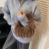 Moda Primavera 2025 Nuevo Bolso Trendy para Mujer Bolso de Mano Plegado Bolso Nube Bolso de Mano Versátil de Peluche Bolso Pequeño