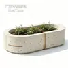 Apartamento Juvenil Especial Macetero Integrado de Terrazo No Fácil de Deformar Canaleta Decorativa para Flores Paisajismo de Plaza