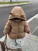 Casaco de inverno acolchoado de algodão para crianças novo casaco com capuz coreano para meninos e meninas bebê casaco de pão espesso casaco acolchoado de algodão para crianças