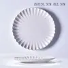 Plato de Cerámica Creativo para Cena para Uso en Casa, Plato Plano de Comida Personalizado Simple de Moda, Plato Poco Profundo para Ensalada, Plato para Frutas con Ligeras Imperfecciones