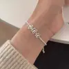 2025 Novo Novo Chinoiserie Prata S925 Simples Elegante Fresco e Doce Design de Nicho Pulseira Ins Pulseira Pulseira