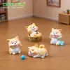 Micro Paisaje Creativo Lindo Cachorro Akita Perro DIY Accesorios de Decoración Lindo Coche Escritorio Pequeños Adornos