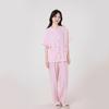 Pijama de Mujer Estilo Japonés, Clase A, Verano 2025 Nuevo Algodón Puro Gasa de Doble Capa Sencillo Manga Corta Cómodo Conjunto de Ropa de Casa para Pareja
