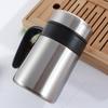 Venta caliente termo de acero inoxidable al vacío de doble capa moda simple oficina de negocios taza termo con asa creativa venta al por mayor