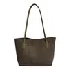 Bolsa Retrô Fosca Elegante Mãe-Filho Feminina 2026 Nova para o Trabalho Bolsa de Ombro Grande Bolsa Tote de Mão de Alta Qualidade