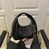Bolso de Mano Pu Color Puro Casual Europeo y Americano Retro Textura Bolso de Hombro Diseño Nicho Simple Versátil para Viajes Bolso Cruzado