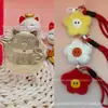 Colgante Flor de Dinero Girasol Oro Puro 999 Serie Flor de Peluche Cordón Promoción de Transmisión en Vivo de Tiktok