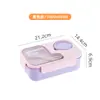 La lonchera se puede usar en el microondas y es adecuada para oficinistas, estudiantes y niños.. Viene con cubiertos y es un recipiente para el almuerzo elegante