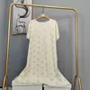 Novo Pijama de Algodão e Seda 2025 para Mulheres, Verão Fino Tamanho Grande, Vestido Longo de Algodão Artificial de Manga Curta para Usar por Cima