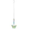 Campanillas de Viento Captadoras de Luz para Jardín, Mariposas de Colores Tejidas a Mano, Suministro Transfronterizo de Amazon, Nuevos Colgantes de Cristal del Transmisión en Vivo de Douyin
