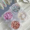 Arte de Unhas Transfronteiriça Pó Aurora Opalino Lantejoulas Glitter Joias de Unha Pó Polarizado Yunjin Pacote Misto Super Brilhante