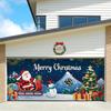 Tapiz transfronterizo especial de Temu para puerta de garaje, Navidad, para fiestas en casa, ambiente festivo, tela decorativa colgante.