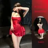Elegante y Dulce Camisón con Liguero para Mujer, Lencería Estilo Pura Pasión, Uniforme de Encaje con Tiras en la Espalda, Atractivo Ropa de Dormir que No se Quita