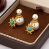 S925 Prata Pin Diamante Pingente Pérola Brincos Femininos Nicho Design Borla Luz Luxo Brincos High-end Atacado