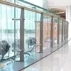 Grades de vidro para colunas de aço inoxidável personalizadas para paisagismo externo, grades de vidro para colunas de projeto em aço inoxidável, colunas de shopping