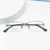 Venta al por mayor de gafas Danyang de montura pequeña para hombre, súper elásticas, de pierna ancha, con memoria cuadrada, de diseño de metal, ultraligeras, para alta miopía
