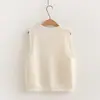 Conjunto de Dos Piezas para Mujer Estilo Dulce Universitario Japonés Dibujo Animado Corazón Conejo Chaleco + Camisa con Cuello de Corbata Otoño 2026 26057