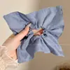 Goma de Pelo Oversize de Zhao Lusi para Mujer, Lazo de Pelo Retro de Gama Alta para Otoño e Invierno, Cuerda para el Pelo Floral de Estilo Perezoso